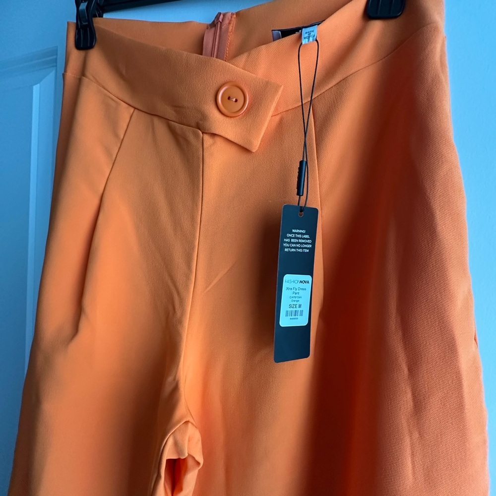 Fashion Nova Orange Trousers *NWT*